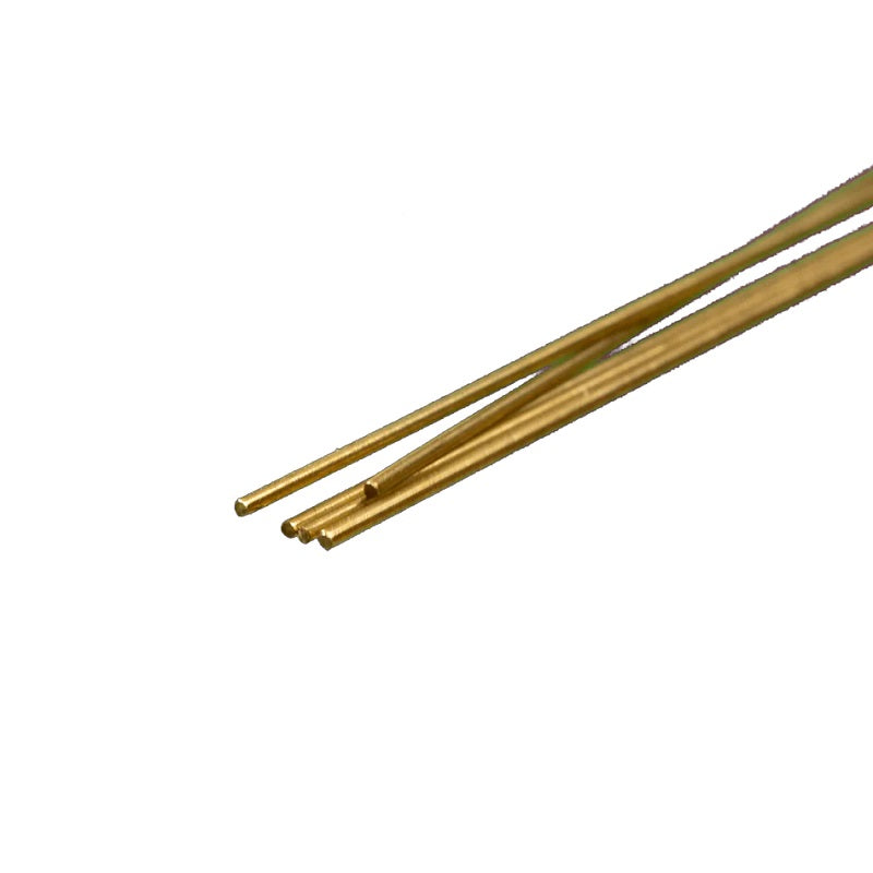 K & S Metals Round Brass Rod: 0.5mm OD x 300mm Long 9860