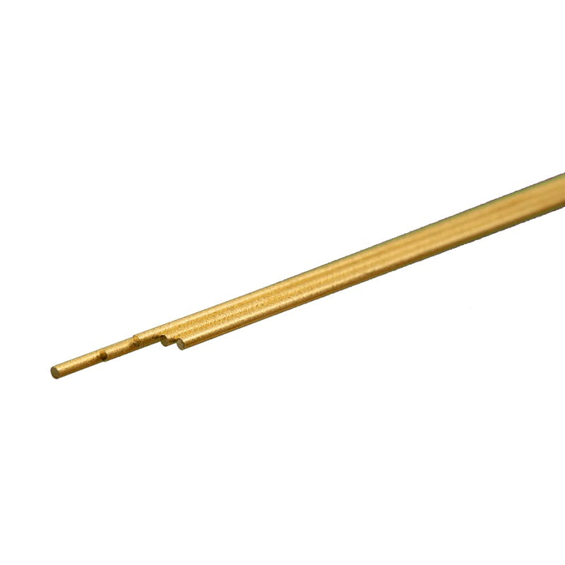 K & S Metals Round Brass Rod: 1mm OD x 300mm Long 9861
