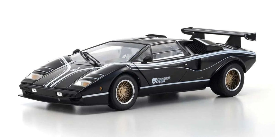 Kyosho 1/18 Scale Lamborghini Countach LP500R Black Model Diecast Car 08320C