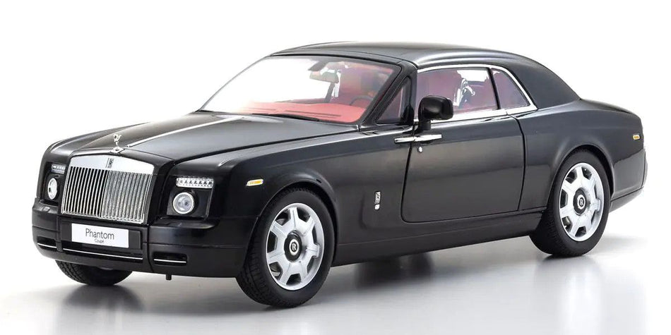 Kyosho 1/18 Scale Rolls Royce Phantom Coupe Diamond Black Diecast 08862DBK