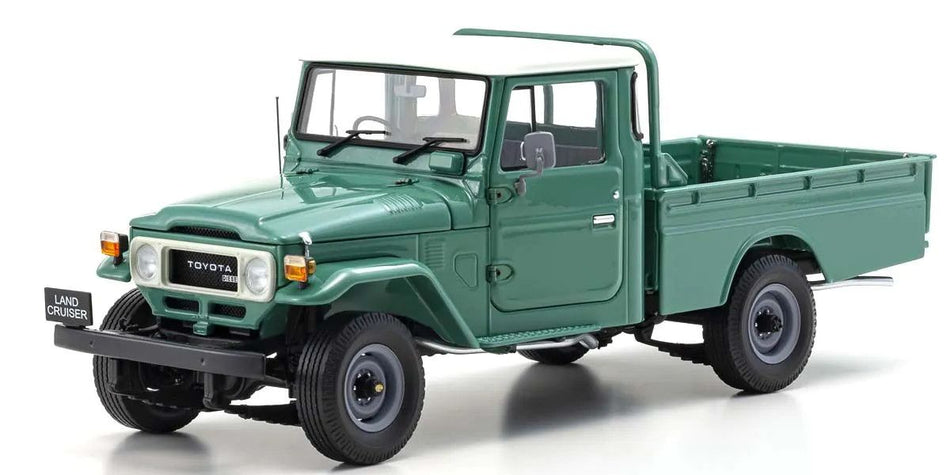 Kyosho 1/18 Scale Toyota Land Cruiser 40 Pickup Fashion Green Model Diecast 08958FG