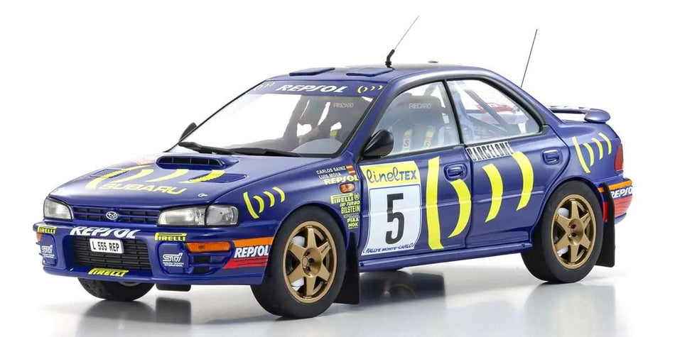 Kyosho 1/18 Scale Subaru Impreza 1995 Monte Carlo #5 Model 08962B