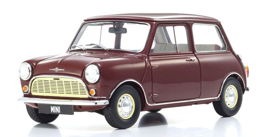 Kyosho 1/18 Scale Morris Mini Minor Cherry Red Model 08964R