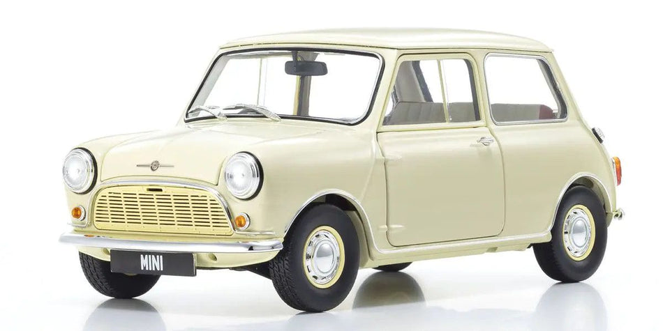 Kyosho 1/18 Scale Morris Mini Minor Old English White Model 08964W