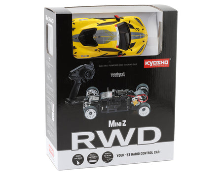 Kyosho MR-03 Mini-Z RWD ReadySet w/Corvette C8.R (Yellow) & KT-531P 2.4GHz Transmitter Default Title