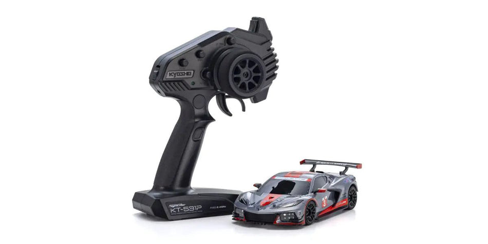 Kyosho MINI-Z RWD MR04 Chevrolet Corvette C8.R Gunmetal/Red 32356GMR