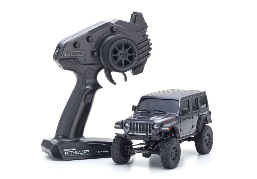 Kyosho Mini-Z 4x4 Jeep Wrangler Unlimited Rubicon Granite Crystal Metallic Readyset Default Title