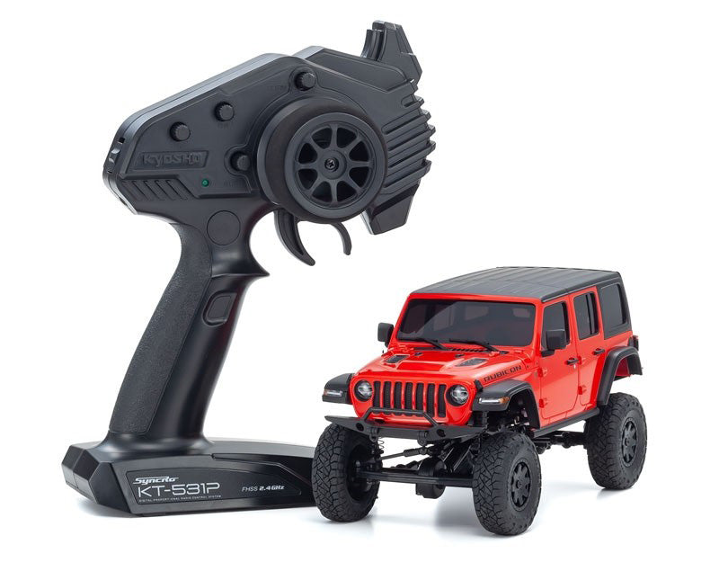 Kyosho MINI-Z 4x4 MX-01 Readyset Jeep Wrangler Unlimited Firecracker Red Default Title