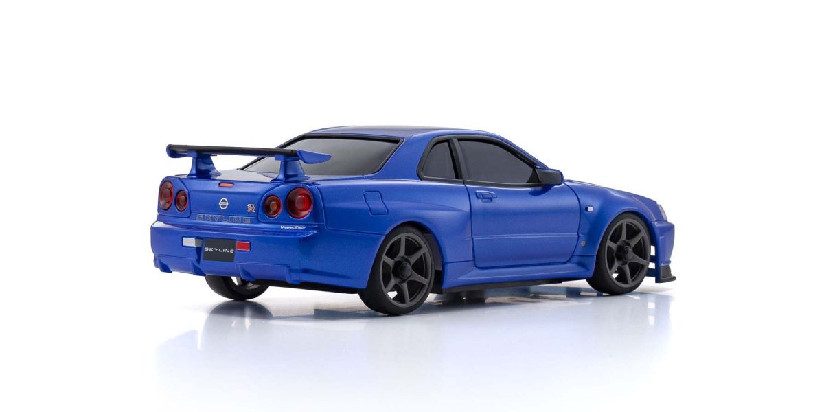 Kyosho MINI-Z AWD MA-020 Series Readyset Nissan Skyline GT-R V.spec II Nur (R34) Metallic Blue Default Title