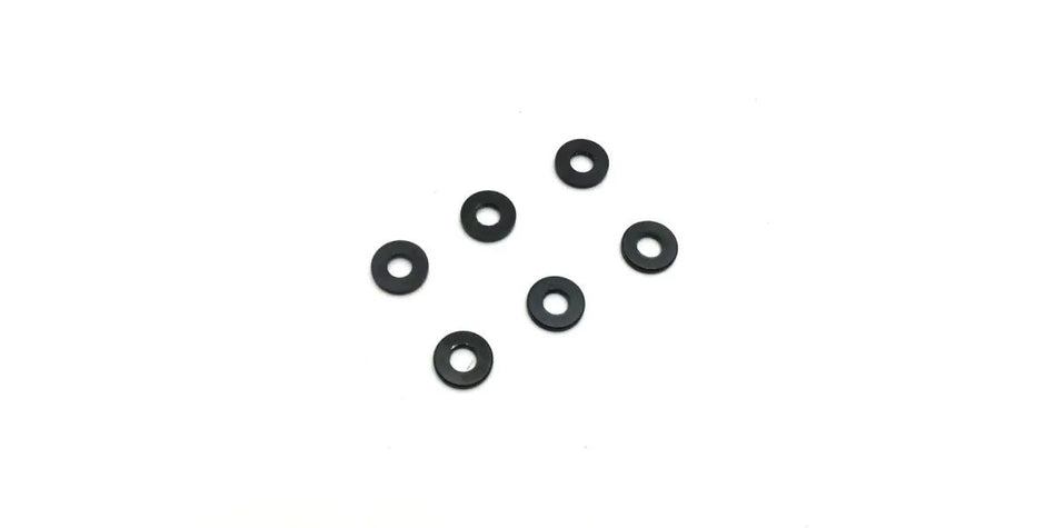 Kyosho Alluminum Collar (3x7x1mm / Black / 6pcs) 97059-01BK