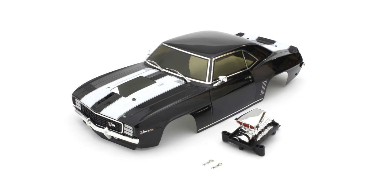 Kyosho 1969 Chevy Camaro Z/28 RS Tuxedo Black Body Set FAB608BK Default Title