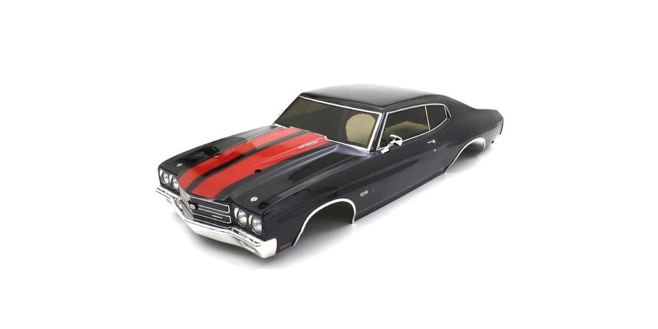 Kyosho Factory-Painted Chevy Chevelle SS454LS6 Tuxedo Black Body Set FAB702BK Default Title