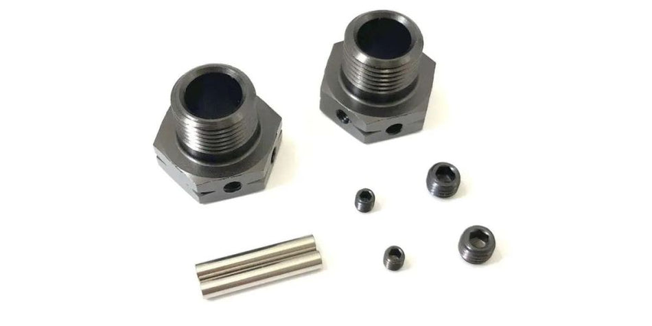 Kyosho Wheel Hub (Wide / Gunmetal / 2pcs / MP10) IFW625W