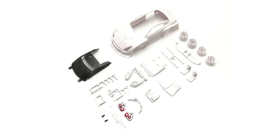 Kyosho Nissan GT-R GT500 2008 White Body Set w/Wheels MZN219