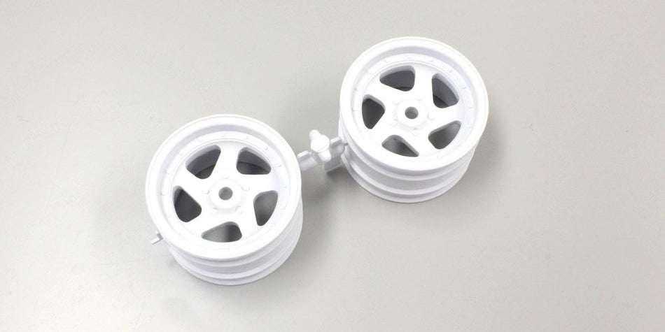 Kyosho 5 Spoke Wheel 43mm White (Optima) OTH244W