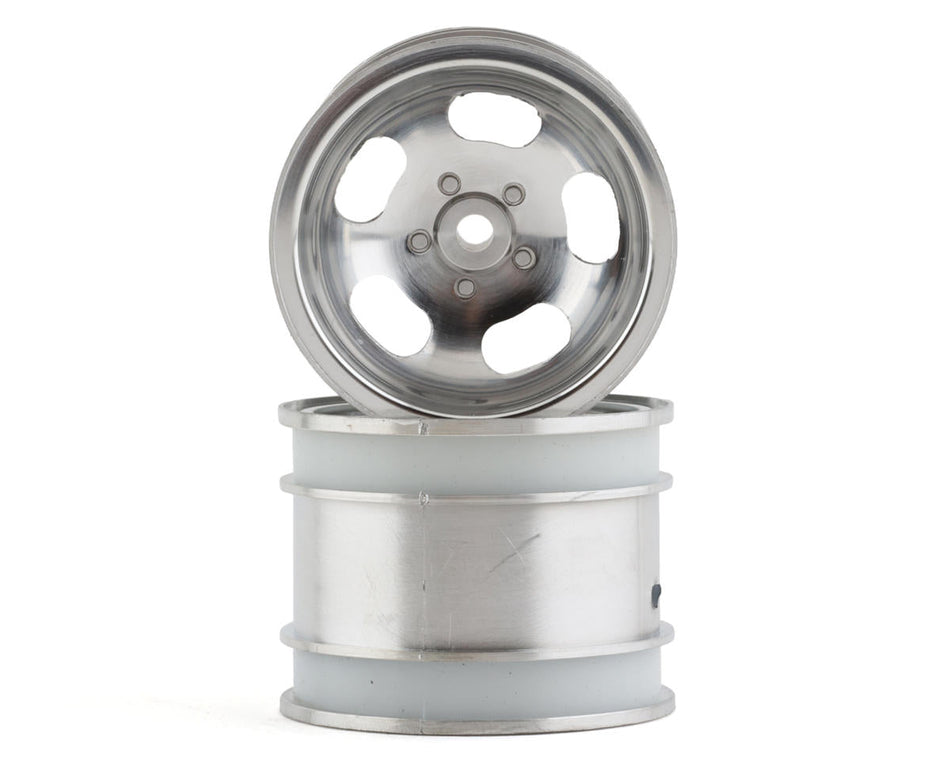 Kyosho 5-Spoke Rear Wheel (Satin Chrome) (2) (2014 Beetle) SCH004SCB