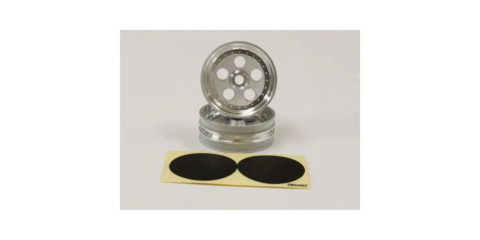 Kyosho Front Wheel (Satin Chrome/2pc/ Tomahawk) SCH007SCB