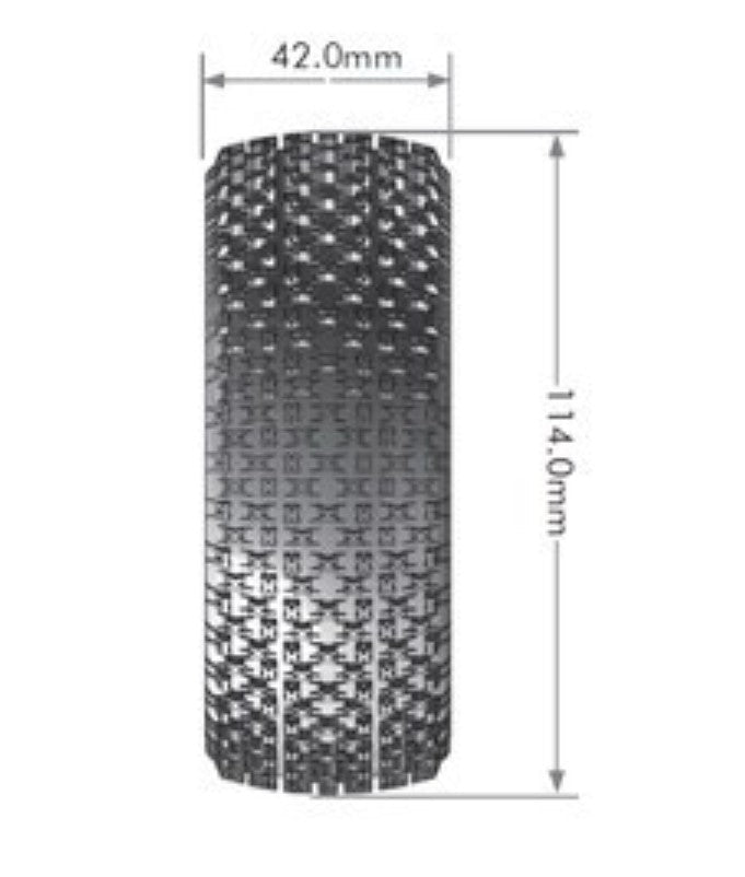 Louise R/C B-Pirate 1/8 Off-Road Buggy Tires, Super Soft, Unmounted LT3126VI