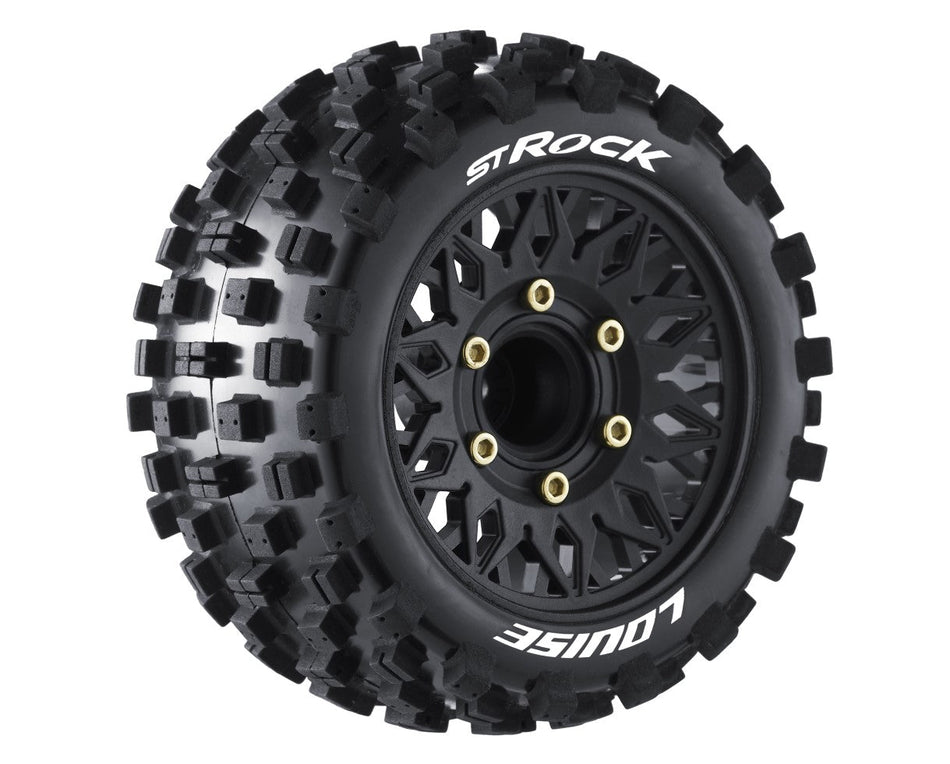 Louise R/C ST-Rock 1/10 Stadium Truck Tires, Soft, 0 & 1/2' Offset H LT3273SX