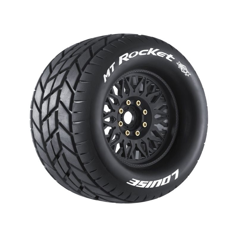 Louise RC MT-Rocket Sport 1/8 3.8 Monster Truck MFT Belted Tires 17mm Hex Hub 0 & 1/2 Offset LT3320X