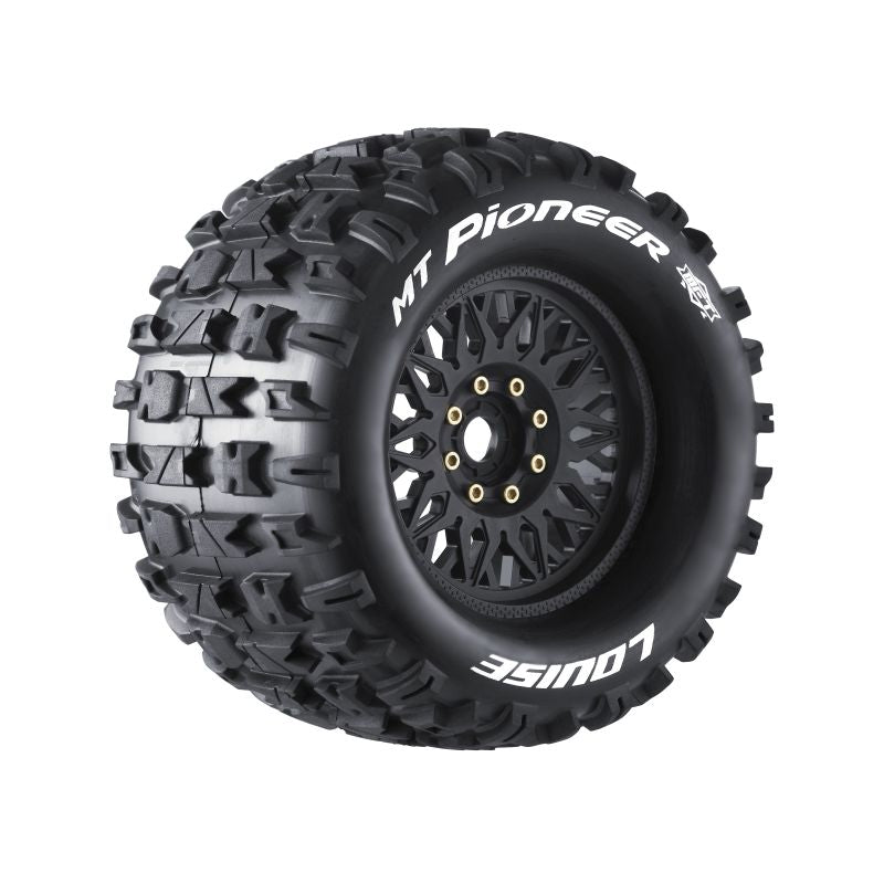 Louise RC MT-Pioneer Sport 1/8 3.8 Monster Truck MFT Belted Tires 17mm Hex Hub 0" & 1/2" Offset LT3321X