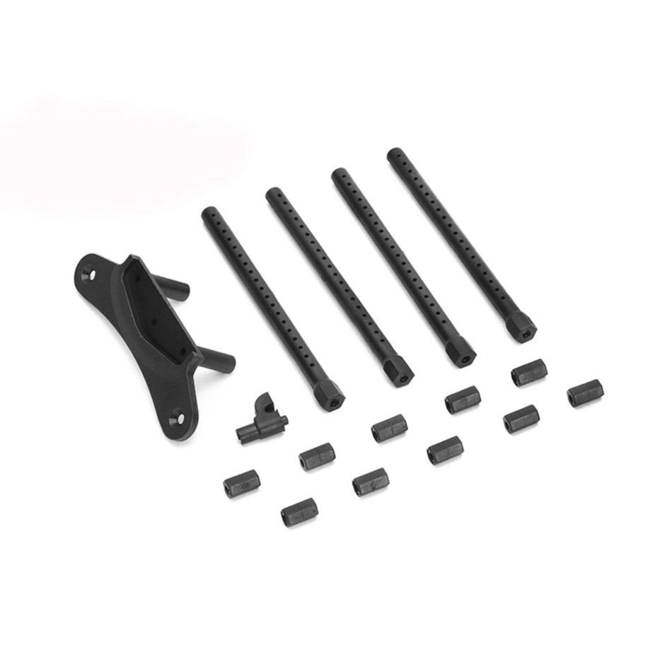 Louise R/C Front Bumper Hold and Body Mount, for T410 Drift NBA245