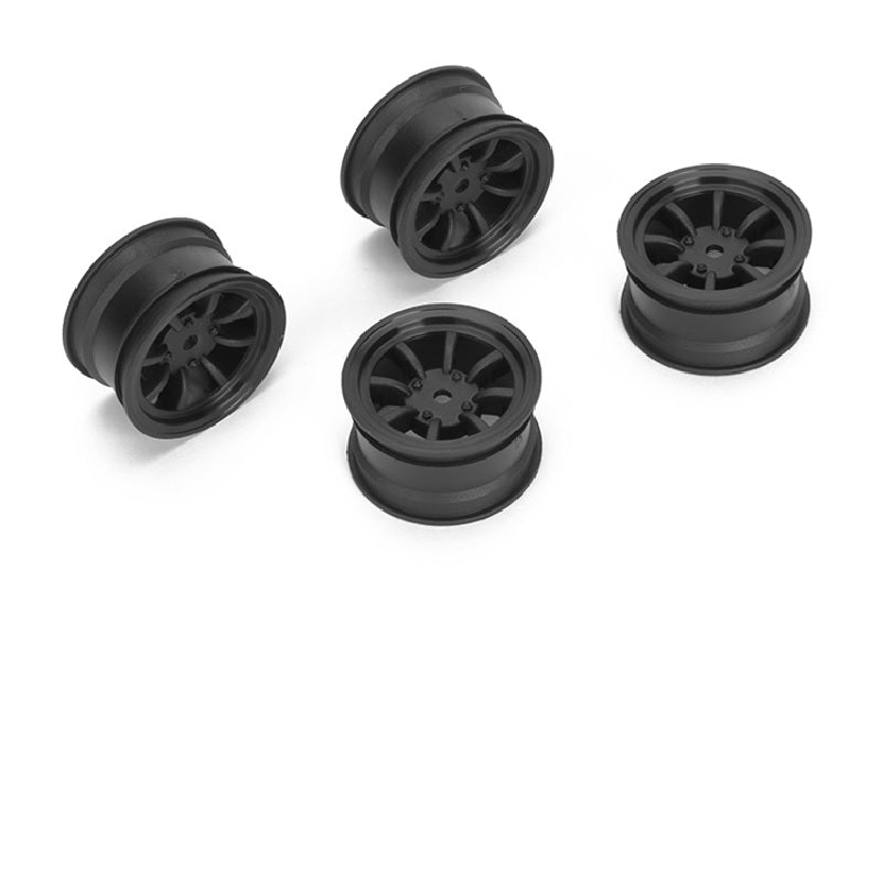 Louise R/C 8 Spoke Wheel +1mm (Black), for LMX NBA262