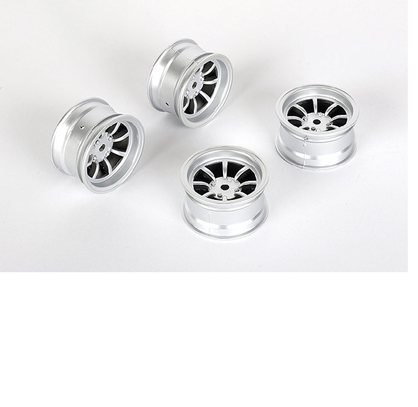 Louise R/C 8 Spoke Wheel +4mm (Silver), for LMX NBA263