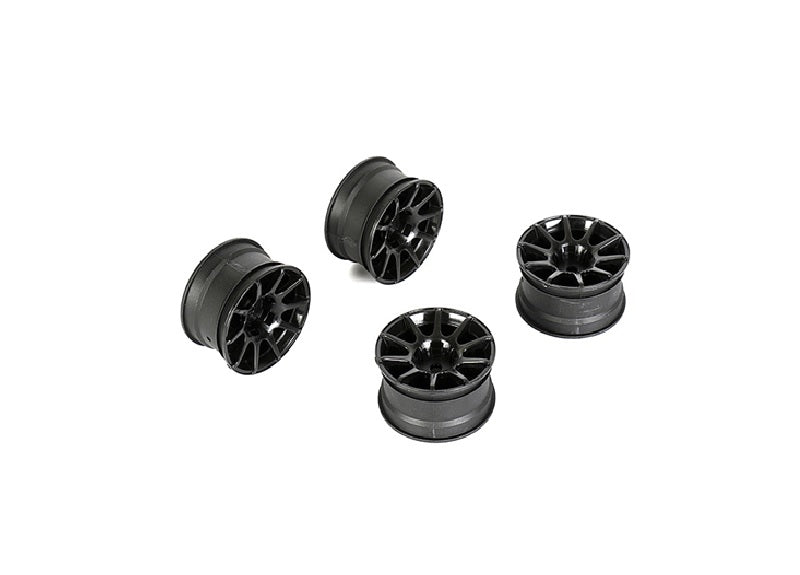 Louise R/C 10 Spoke Wheel +4mm (Black), for LMX NBA320