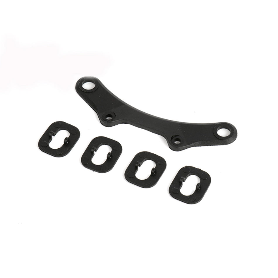Louise R/C Bumper Plate & Body Post Spacer (Plastic), Fits T410 NBA337