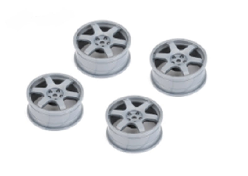 Louise R/C 6 Spoke Wheel Gray / 24mm (ET-0mm), Fits LDX Drift, LRX NHA482