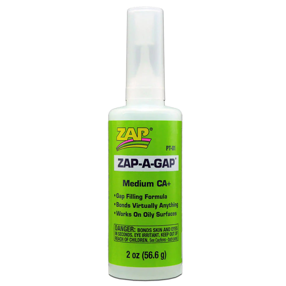 ZAP Glue Zap-A-Gap CA+ Glue 2oz  PT-01