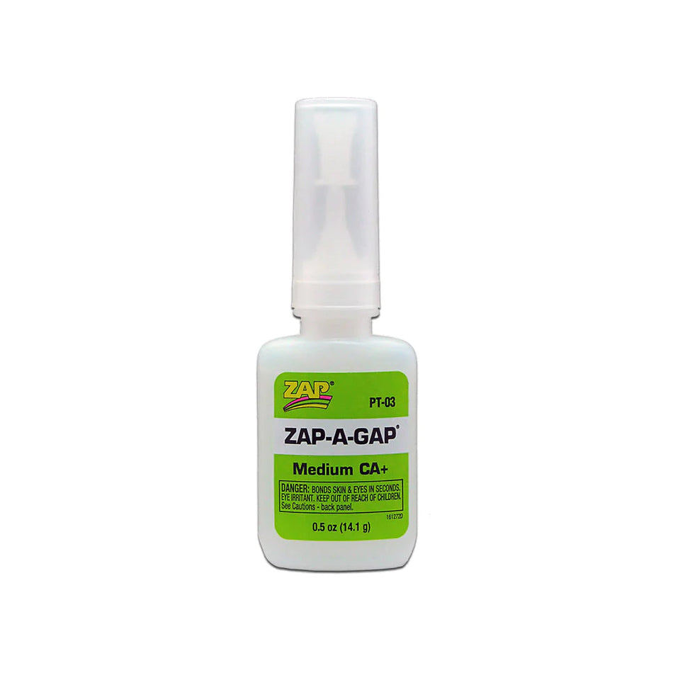 ZAP Glue Zap-A-Gap CA+ Glue 1/2oz  PT-03