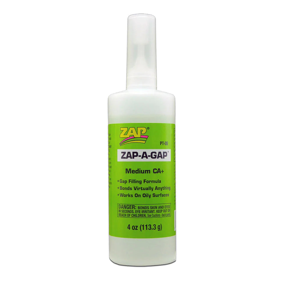 ZAP Glue Zap-A-Gap CA+ Glue 4oz  PT-05
