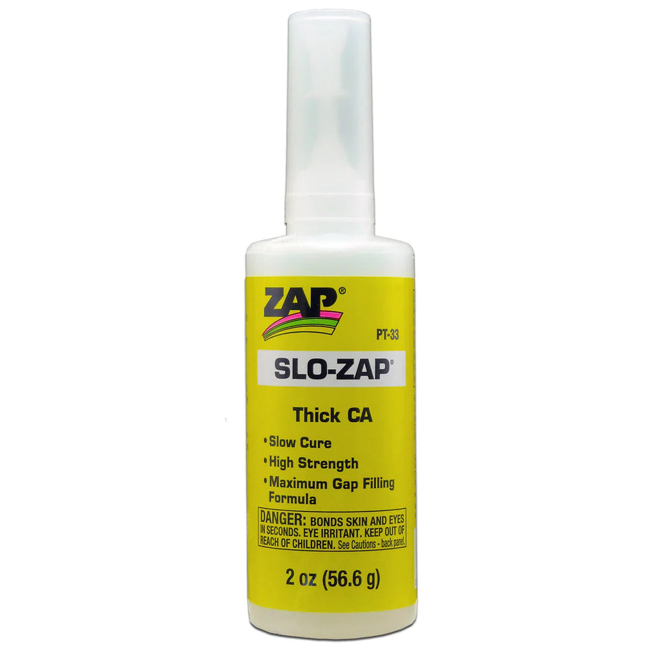 ZAP Glue Slo-Zap (Thick) 2oz Bottle  PT-33