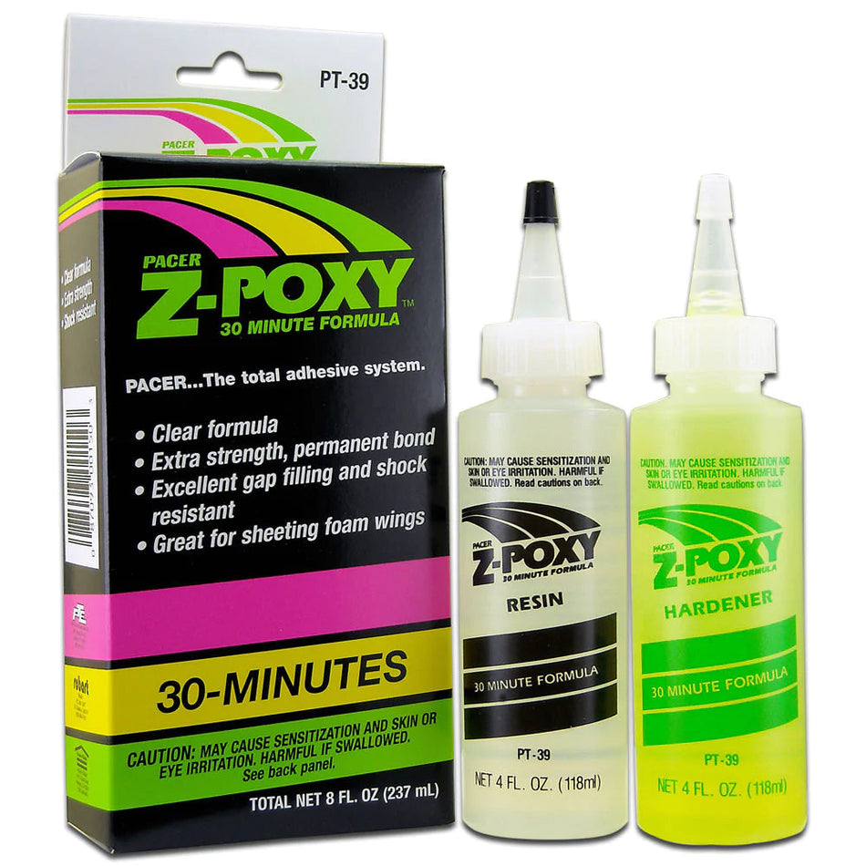 ZAP Glue Z-Poxy 30 Minute Formula 8oz  PT-39