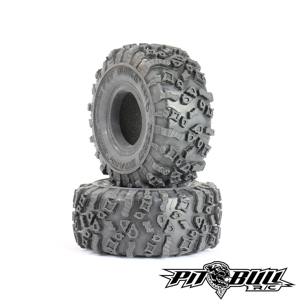 Pit Bull R/C Rock Beast XOR 1.55 Crawler Tires, Alien Kompound, with Foams, (2) PB9020AK Default Title
