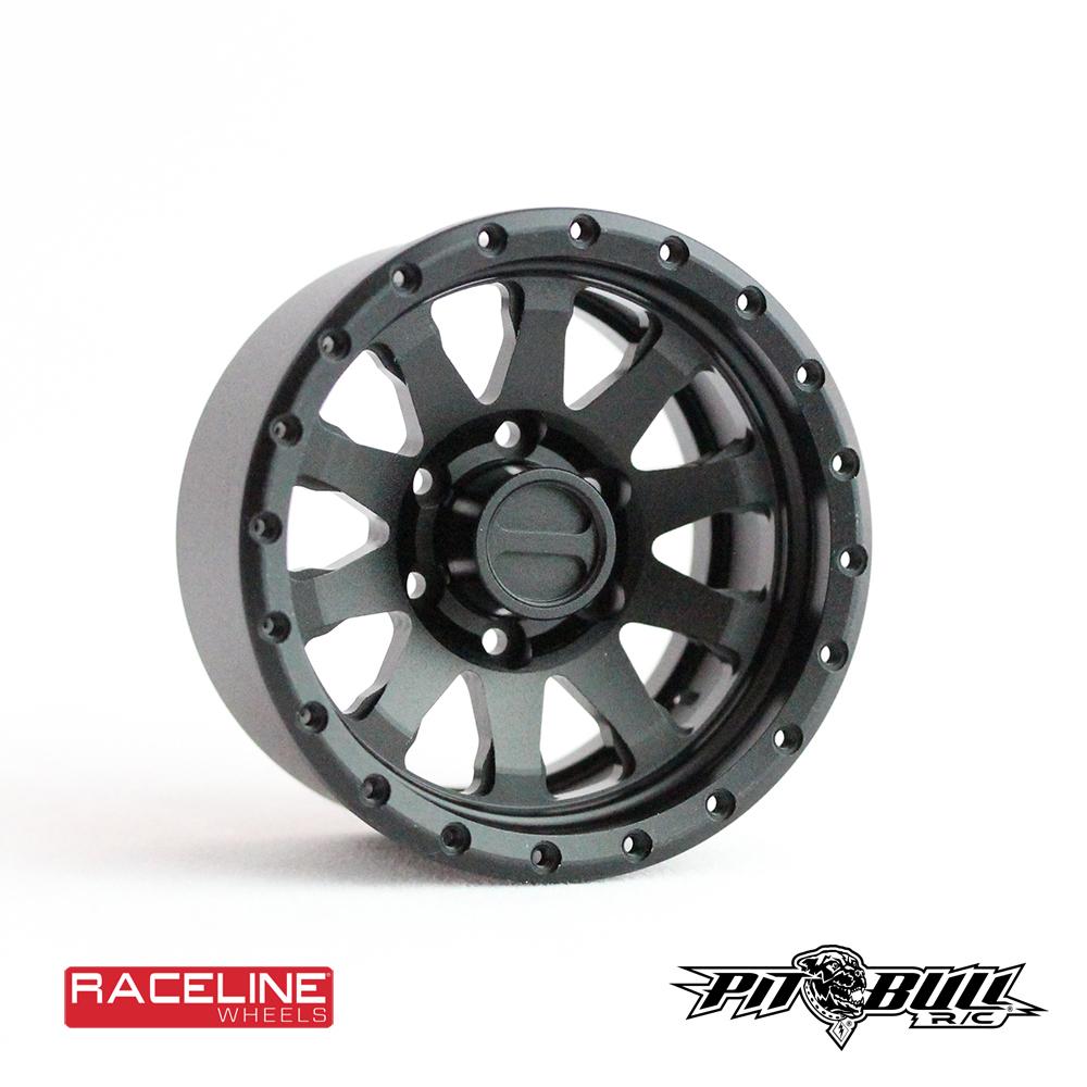 Pit Bull R/C 1.9 Raceline Clutch Aluminum Beadlock Wheels, Black, (4) PBW19CLBB Default Title