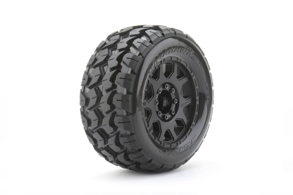 Power Hobby 1/8 MT 3.8 Tomahawk Belted Mounted Tires Removable Hex (2) 1801CBMSGB