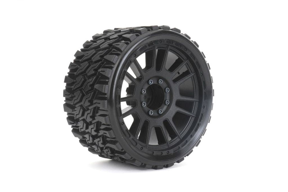Power Hobby 1/8 MT 4.0 Prophet Belted Mounted Low Profile Tires Removable Hex (2) 1902CBMSGB