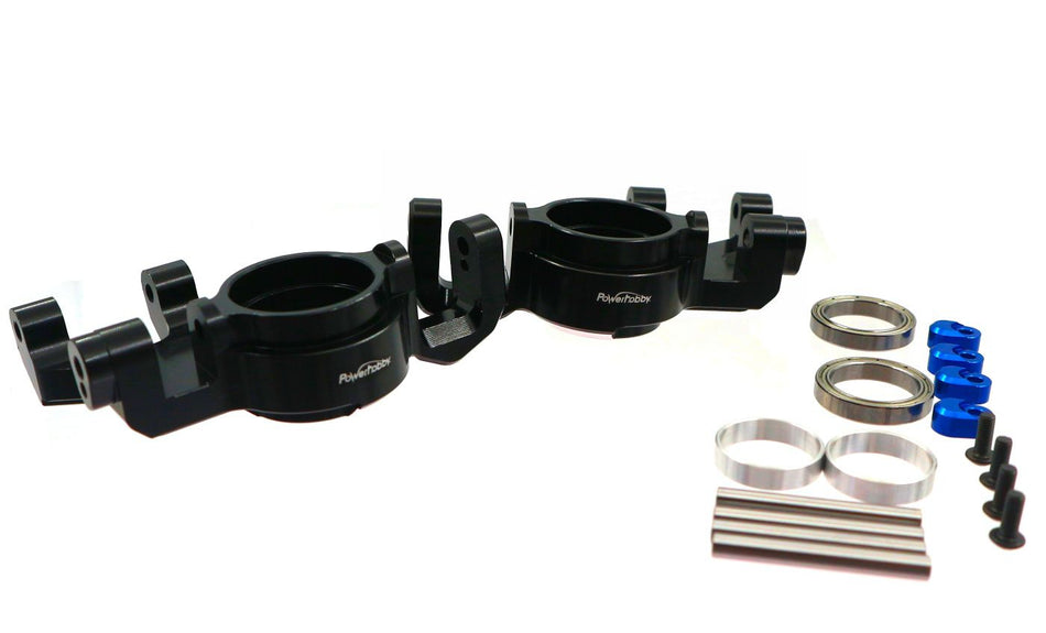 Power Hobby Aluminum Steering Blocks w/HD Bearing Support X-Maxx XRT