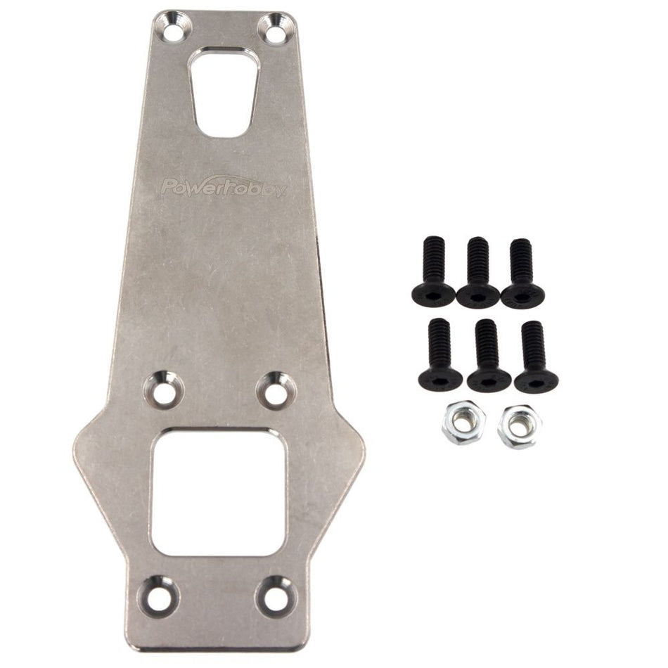 Power Hobby Titanium Chassis Rear Brace / Skid Plate for Arrma Kraton 5717