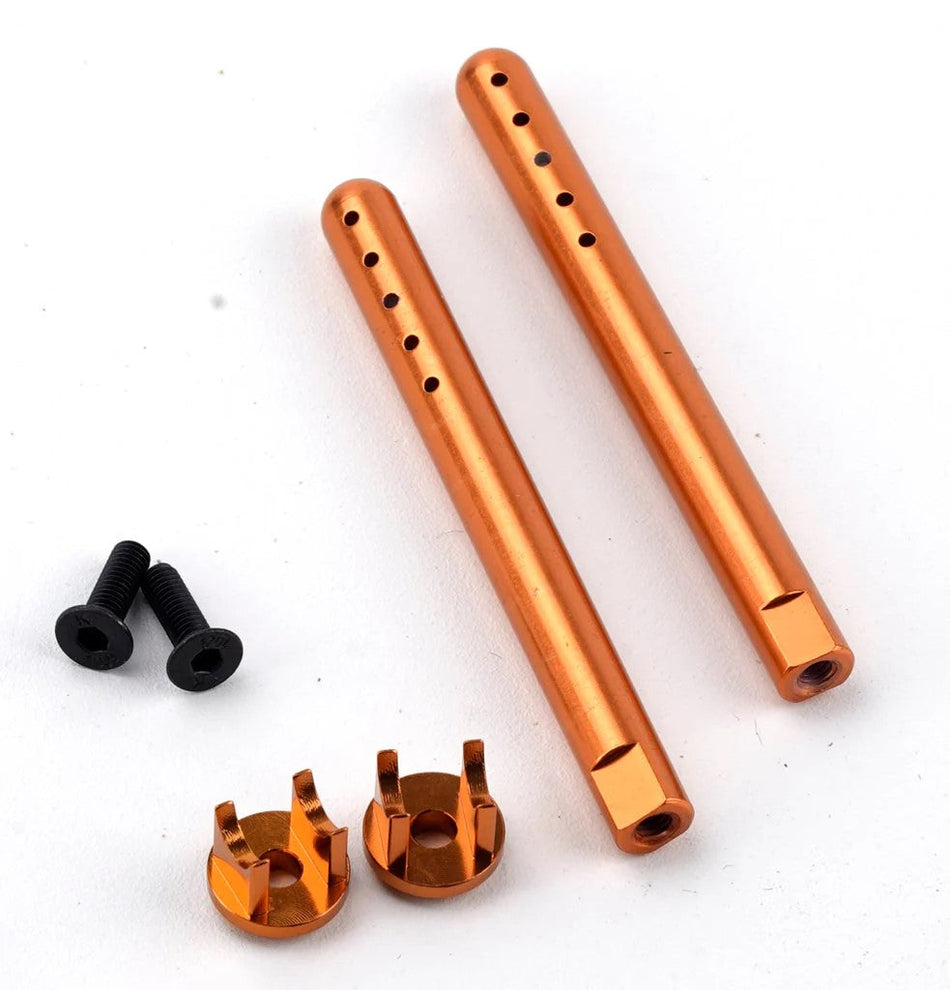 Power Hobby Aluminum Front Body Mounts Orange, HPI RS4 Sport3 6432ORANGE
