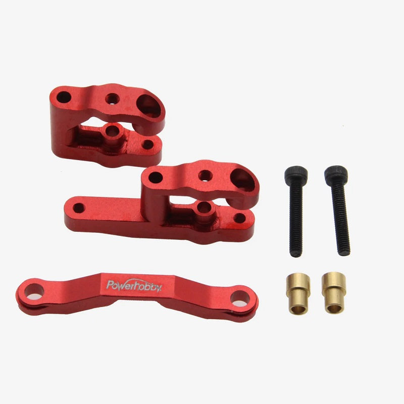 Power Hobby Aluminum Steering Arm, Red, for Arrma Grom 6566RED