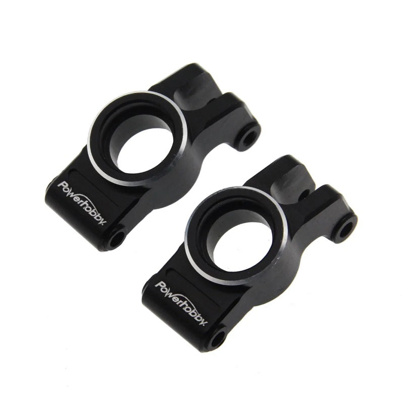 Power Hobby Aluminum Rear Hubs, Black, for Arrma Grom 6567BLACK