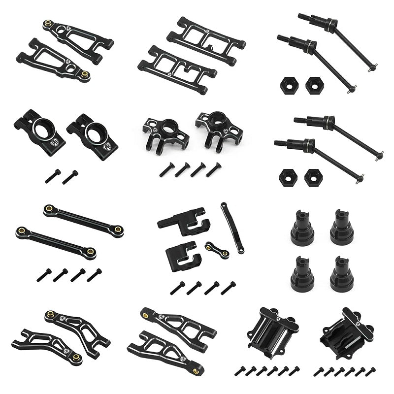 Power Hobby Aluminum Upgrade Conversion Kit, Black for Arrma Mojave 6999BLACK
