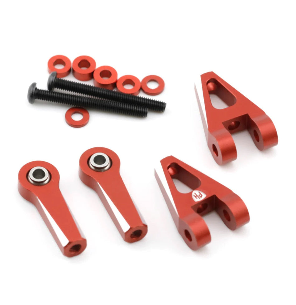 Power Hobby Aluminum Rear Upper Arms Set Red Kyosho 1/10 Fazer Mk2 7062RED