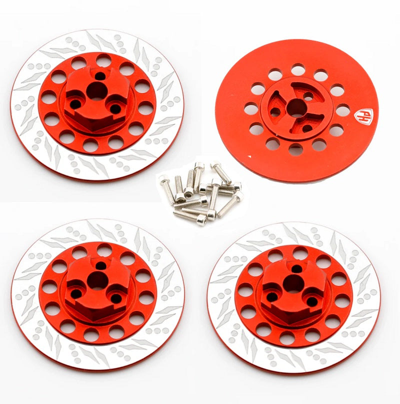 Power Hobby Dummy Disc Brake Hex Red, for Kyosho Fazer 7069RED