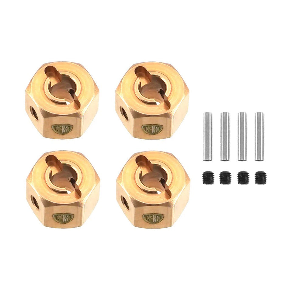 Power Hobby Brass Wheel Combiner 8mm Hex, for 1/10 Redcat Ascent 7152