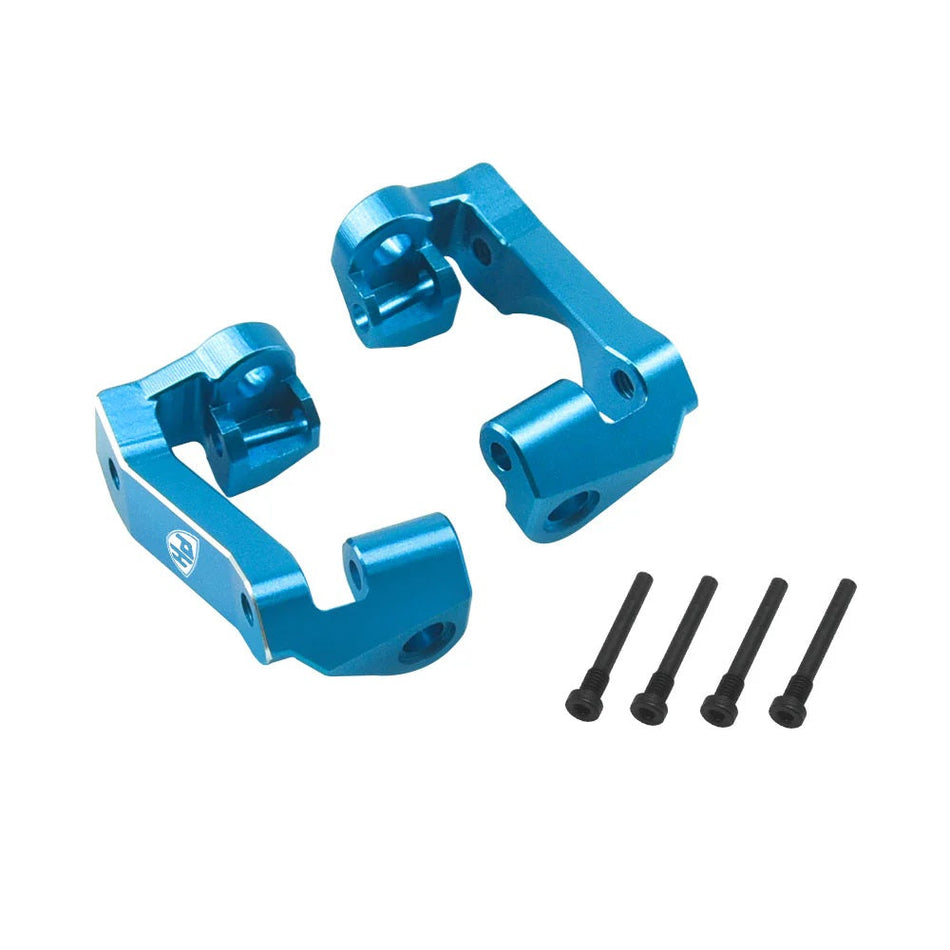 Power Hobby 7075 Aluminum Front C Hub / Knuckle Arms Blue Traxxas Mini Maxx 7172BLUE
